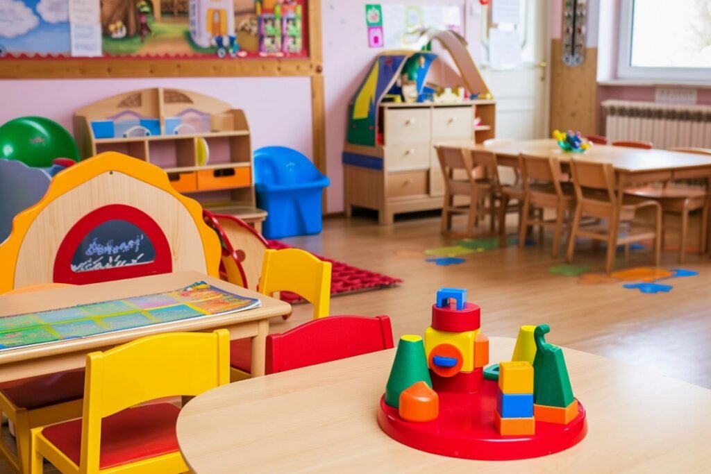Visiting kindergarten school