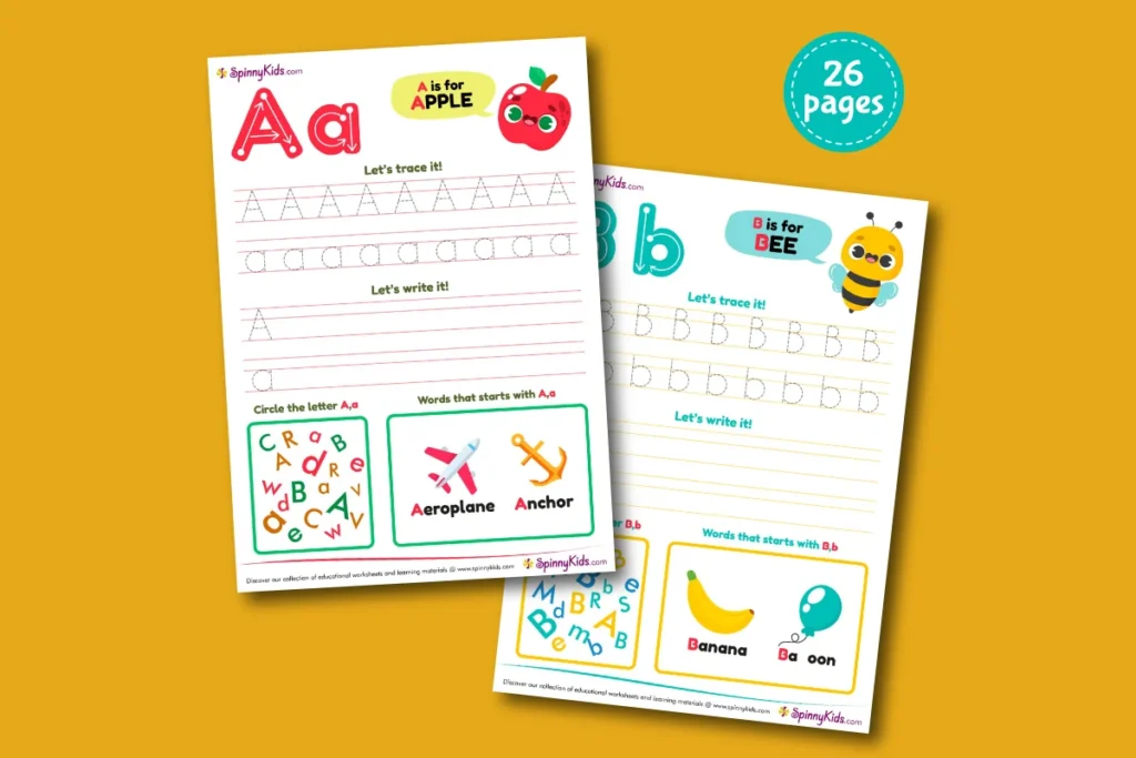 Letter Tracing Sheets Kindergarten