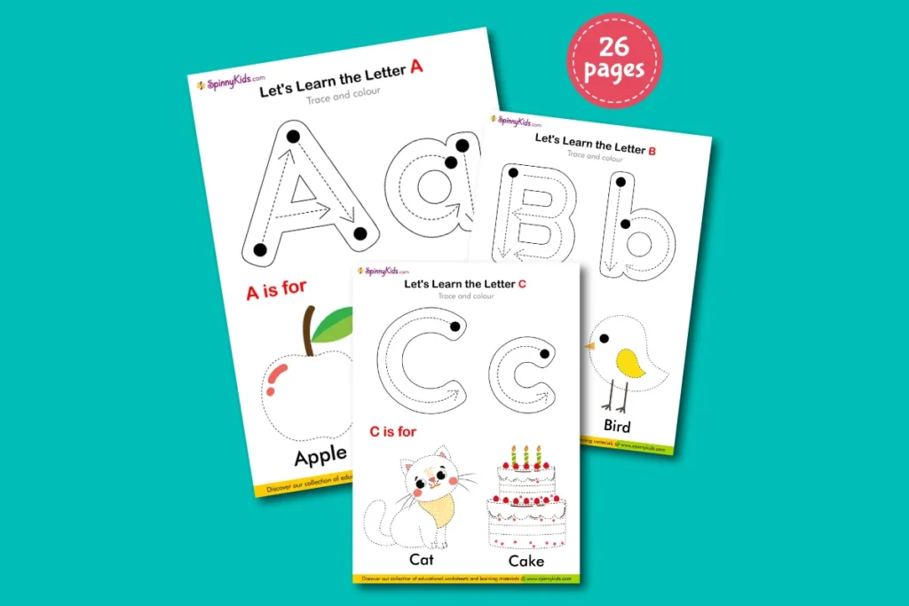 Nursery Worksheets Alphabet Tracing